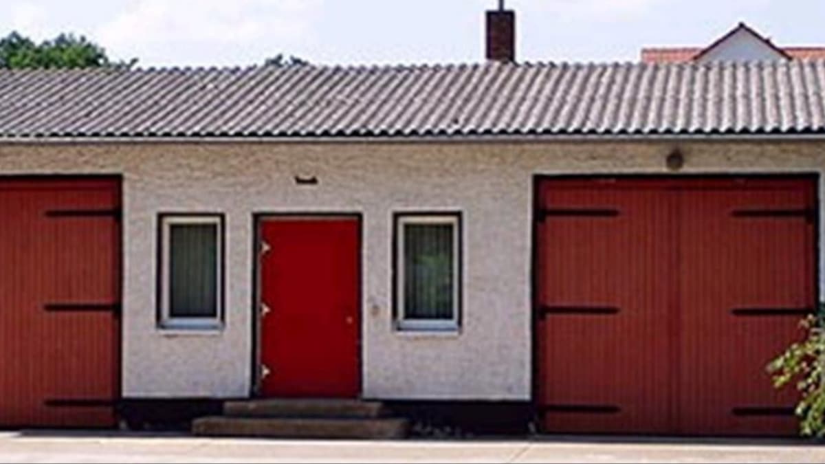 Geratehaus der Feuerwehr Genshagen im Jahr 1983