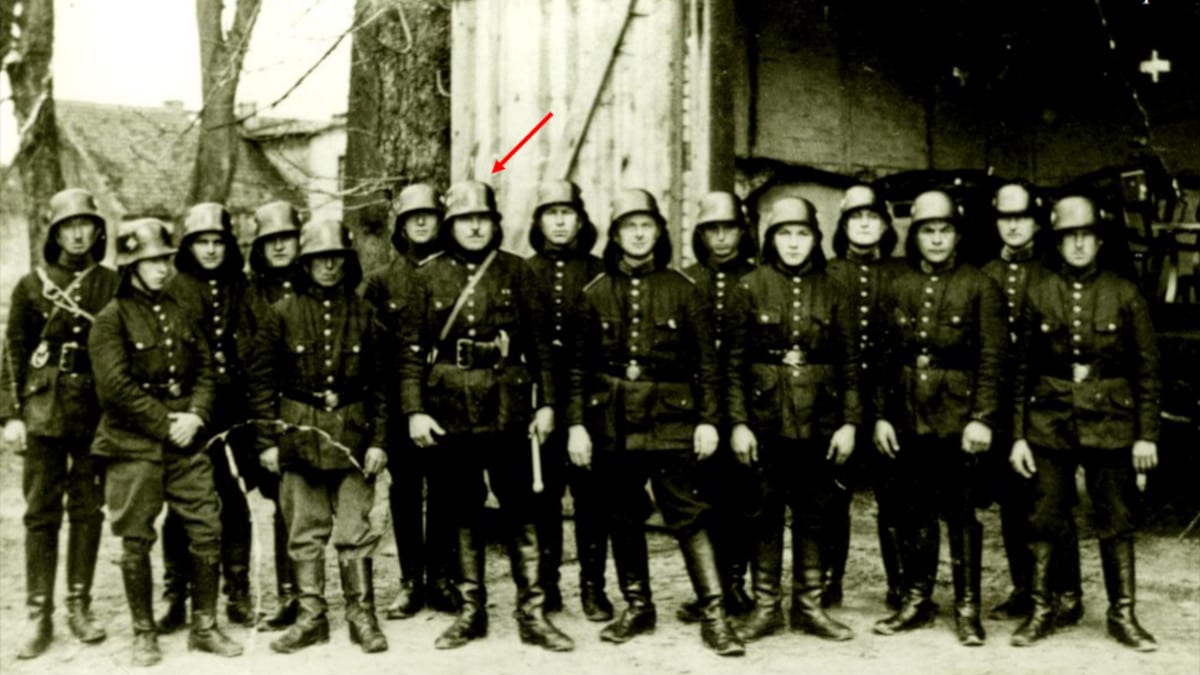 Gruppenfoto der Feuerwehr Genshagen aus dem Jahr 1936